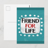 Friend For Lifeはがき ポストカード (正面/裏面)