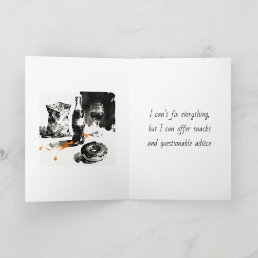 Friend Going Through a Hard Time | I' Here for You カード (内部)