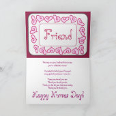 FRIEND - HappyナースDayカスタマイズ可能カード カード (内部)