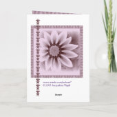 FRIEND - Happy 40th Birthday - LAVENDER Flower カード (裏面)