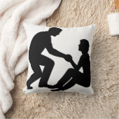 "Friend Helping Friend Pillow – Heartwarming Frien クッション (ブランケット)