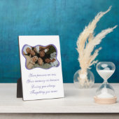 Friend in the woods Tabletopプラーク5x7 with Easel フォトプラーク (側面)