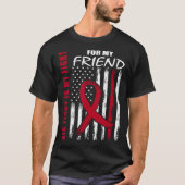 Friend Multiple Myeloma Awareness American Flag Pr Tシャツ (正面)