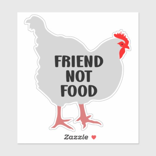 Friend Not Food, Vegan Sticker シール (シート)
