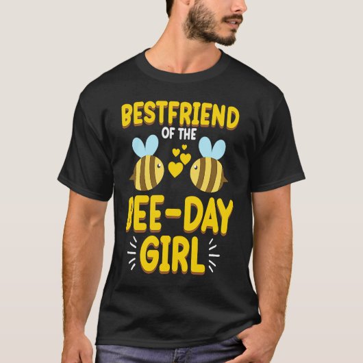 Friend Of Bee Day Girl Honey Beekeeper Beekeeping Tシャツ (正面)
