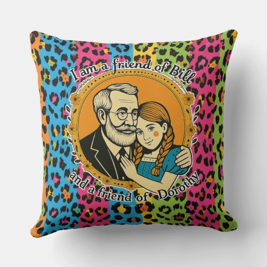 Friend of Bill and of Dorothy - Throw Pillow クッション (裏面)