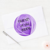 FRIEND of the BRIDE- （大）ラベンダーバラシール ラウンドシール (封筒)
