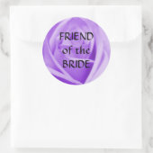 FRIEND of the BRIDE- （大）ラベンダーバラシール ラウンドシール (バッグ)