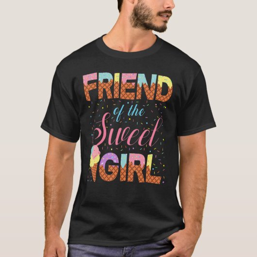 Friend Of The Sweet Girl Ice Cream Cone Popsicle P Tシャツ (正面)