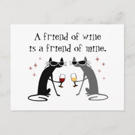 Friend of Wine、Friend of Mine Wine引用文 ポストカード