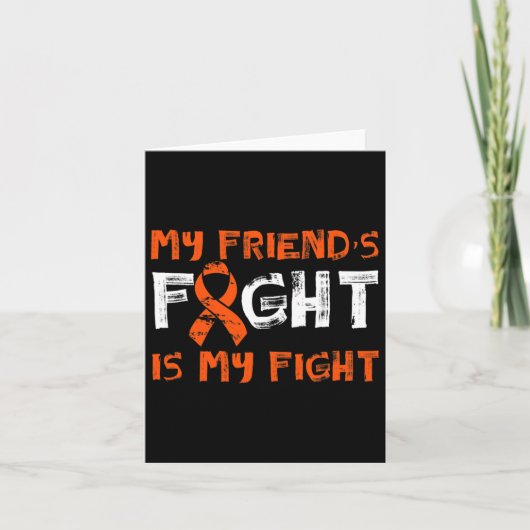 Friend´s Fight My Fight Blood Cancer Leukemia Awar カード (正面)