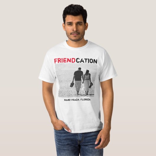 Friendcationは写真のTシャツを加えます Tシャツ (正面フル)