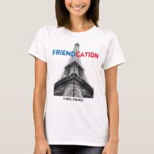 FriendcationエッフェルパリのTシャツ