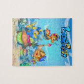 FriendFishかわいい漫画の魚のパズル ジグソーパズル (横)