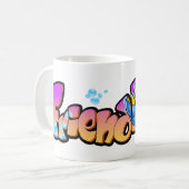 FriendFishかわいい漫画の魚のマグカップ コーヒーマグカップ (正面左)