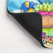 FriendFishかわいい漫画の魚マウスパッド マウスパッド (コーナー)