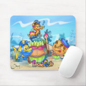 FriendFishかわいい漫画の魚マウスパッド マウスパッド (マウス)