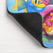 FriendFishかわいい漫画の魚マウスパッド マウスパッド (コーナー)