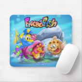 FriendFishかわいい漫画の魚マウスパッド マウスパッド (マウス)