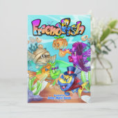 FriendFishかわいい漫画の魚 招待状 (スタンド正面)