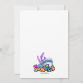 FriendFishかわいい漫画の魚 招待状 (裏面)