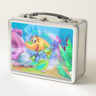 FriendFishのギターフィッシュ、ジャミーのランチボックス メタルランチボックス