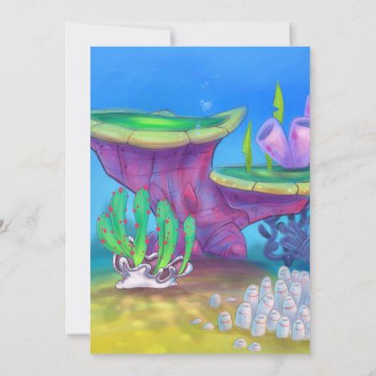 FriendFishの誕生日カードのパフ サンキューカード (裏面)