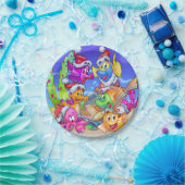 FriendFishマンガのクリスマスプレート ペーパープレート (パーティー)