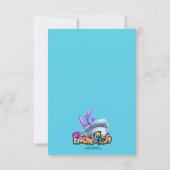 FriendFish漫画かわいい魚の誕生日カード サンキューカード (裏面)