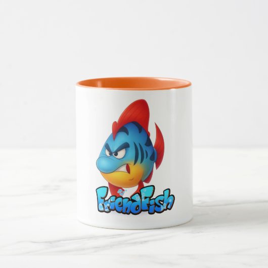 🐠 FriendFish マグカップシリーズ – かわいい+カラフル マグカップ (中央)