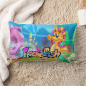 FriendFish cartoon cute fish Throw Pillow ランバークッション (ブランケット)