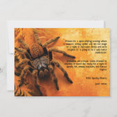 Friendlyおもしろいスパイダーハローウィンパーティ 招待状 (裏面)