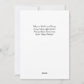 Friendly and Fun Santa Sleigh Christmas シーズンカード (裏面)