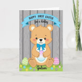 Friendly Bear Springtime Card カード (正面)