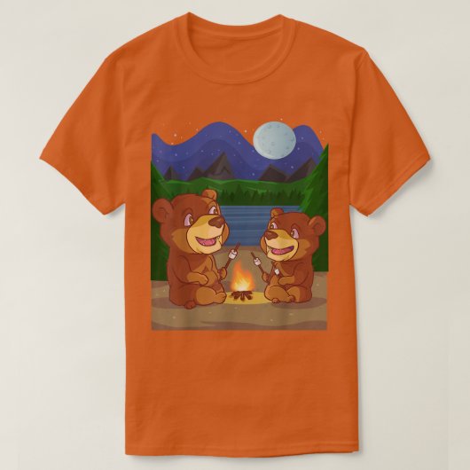 Friendly Brown Bear Gift for Fluffy Bear Lovers Tシャツ (デザイン正面)