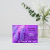 Friendly Butterfly Cheery Trustworthy Caregiver 名刺 (スタンド正面)