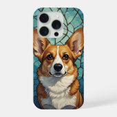Friendly Corgi Portrait iPhoneケース (裏面)