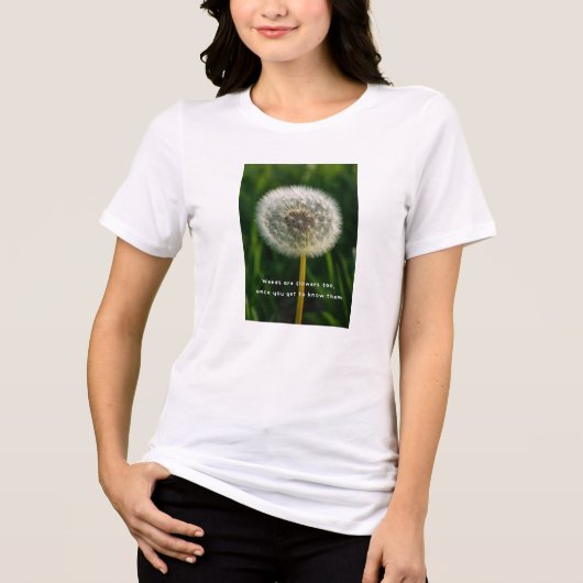Friendly Dandelion Wildflower Garden Inspiration  トライブレンドＴシャツ (正面)