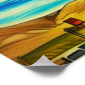 Friendly Encounter - Dragon and Dinosaur ポスター (角)