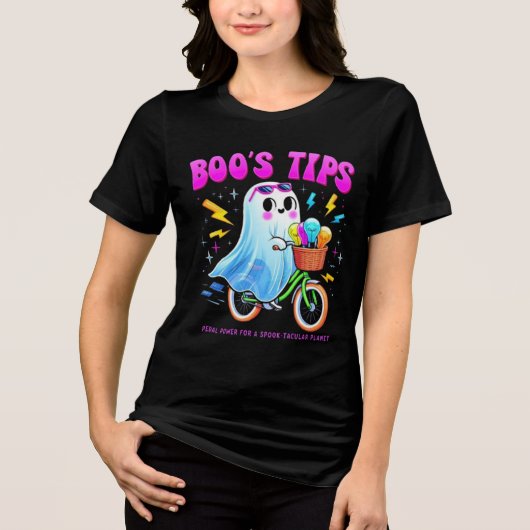 FRIENDLY GHOST, BOO PHANTOM トライブレンドＴシャツ (正面)