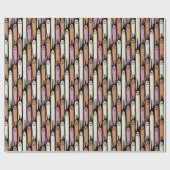 Friendly Ghosts in Cream Orange and Pink  ラッピングペーパー (フラット)