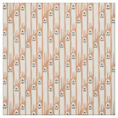 Friendly Ghosts on Cream and orange – Halloween ファブリック (見本)
