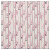 Friendly Ghosts on Cream and Pink – Halloween Patt ファブリック (見本)