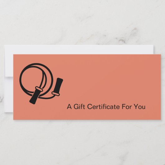 Friendly Healthy Habits All Year Gift Certificates (正面)