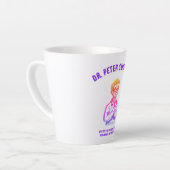 Friendly Internist Doctor Cartoon Healthcare Desig カフェラテマグ (左アングル)