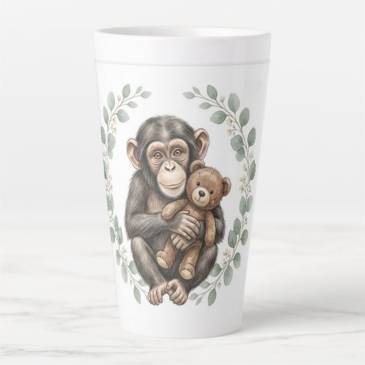 Friendly monkey mugs, buy it カフェラテマグ (正面)