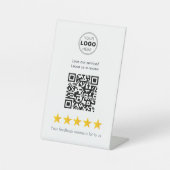 Friendly Small Business Review QR Code 台座サイン (正面)