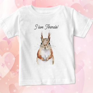 Friendly Squirrel  ベビーTシャツ
