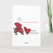 Friendly Squirrel Greeting Card サンキューカード (裏面)