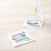 FRIENDSと最高のの生活™ スクエアペーパーコースター (インサイチュ)